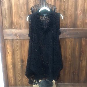 Lace tunic top